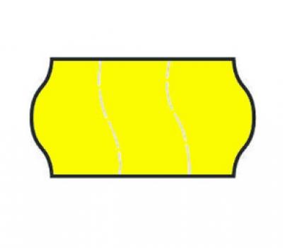 image of Meto 18 mm x 11 mm Permanent Tamper Proof Fluorescent Yellow Label