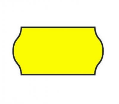 image of Meto 18 mm x 11 mm Removable Non Tamper Proof Fluorescent Yellow Label