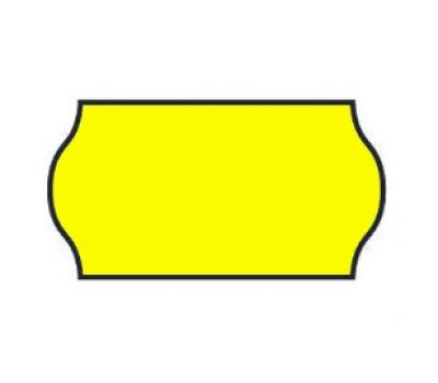 image of Meto 26 mm x 12 mm Permanent Non Tamper Proof Fluorescent Yellow Label
