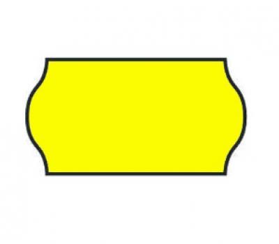 image of Meto 26 mm x 16 mm Removable Non Tamper Proof Fluorescent Yellow Label